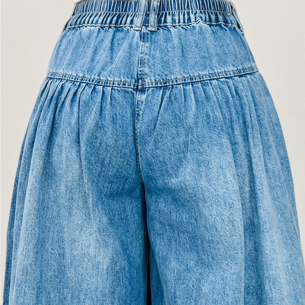 Blue Denim Culottes - Picture 8 of 10